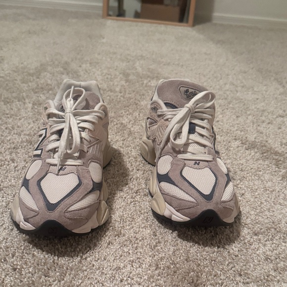 New Balance Beige and Gray Sneakers - Picture 11 of 13